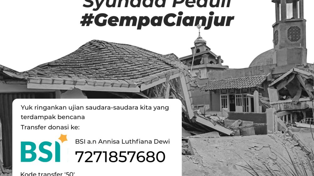 SMPIT Masjid Syuhada Membuka Layanan Donasi bagi Para Korban Gempa di Cianjur